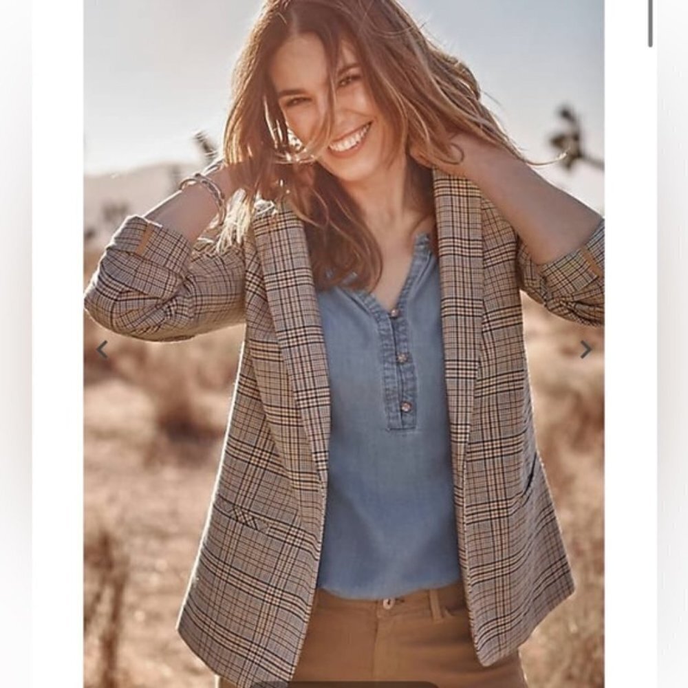 J. Jill Sedona Plaid Blazer XLT NWT‎